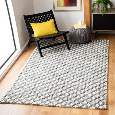 Tapis géométrique tissé à la main Rosenfeld Natura