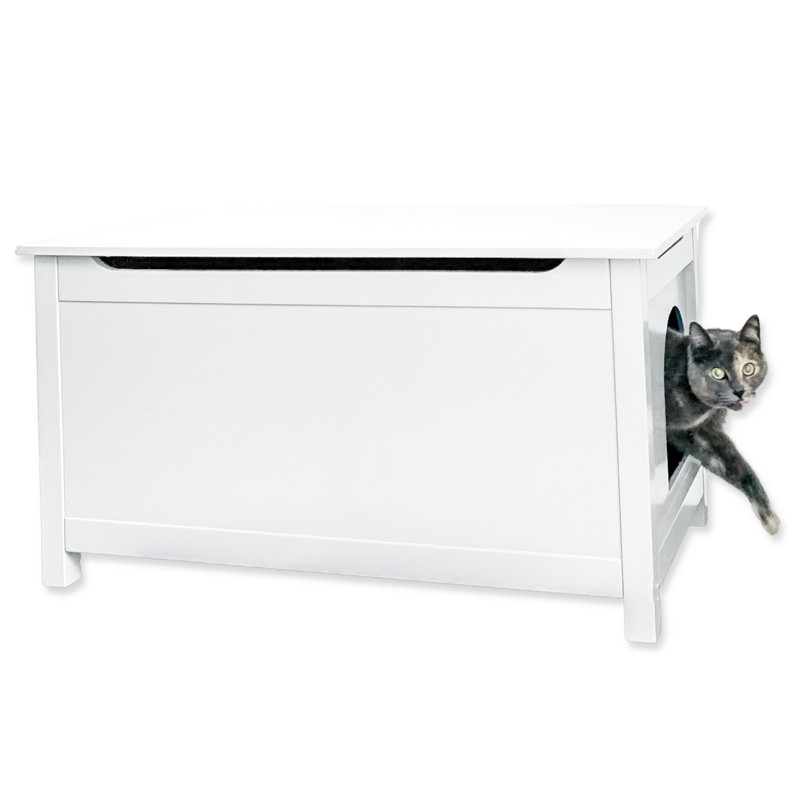 Allyannah Litter Box Enclosure, White