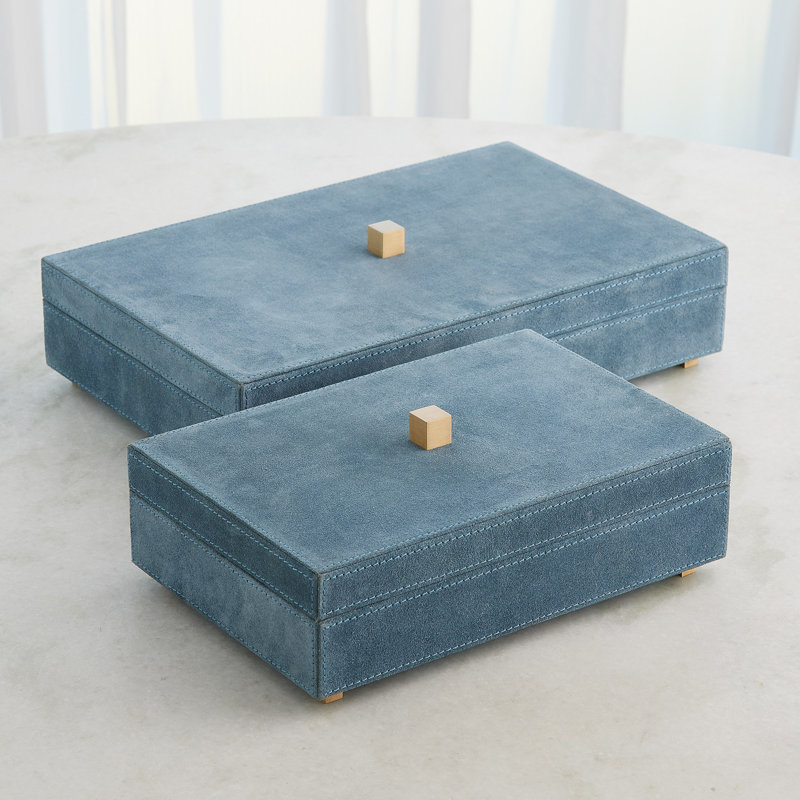 Handmade Decorative Box, 4.75" H x 12.5" W x 8.25" D