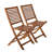 Antonio 4 - Person Acacia Wood Patio Dining Set with Rectangular Table