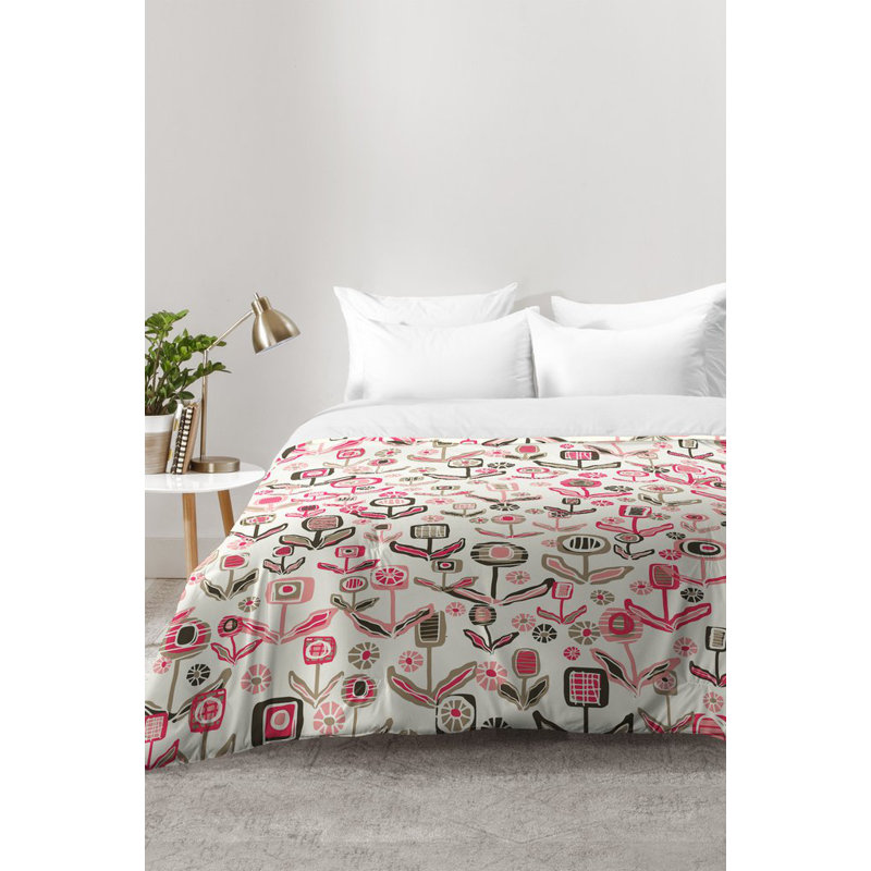 Ensemble d'édredon floral, Édredon double / grand + 2 taies décoratives sta