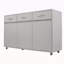 Table d'appoint Three Doors - Gris
