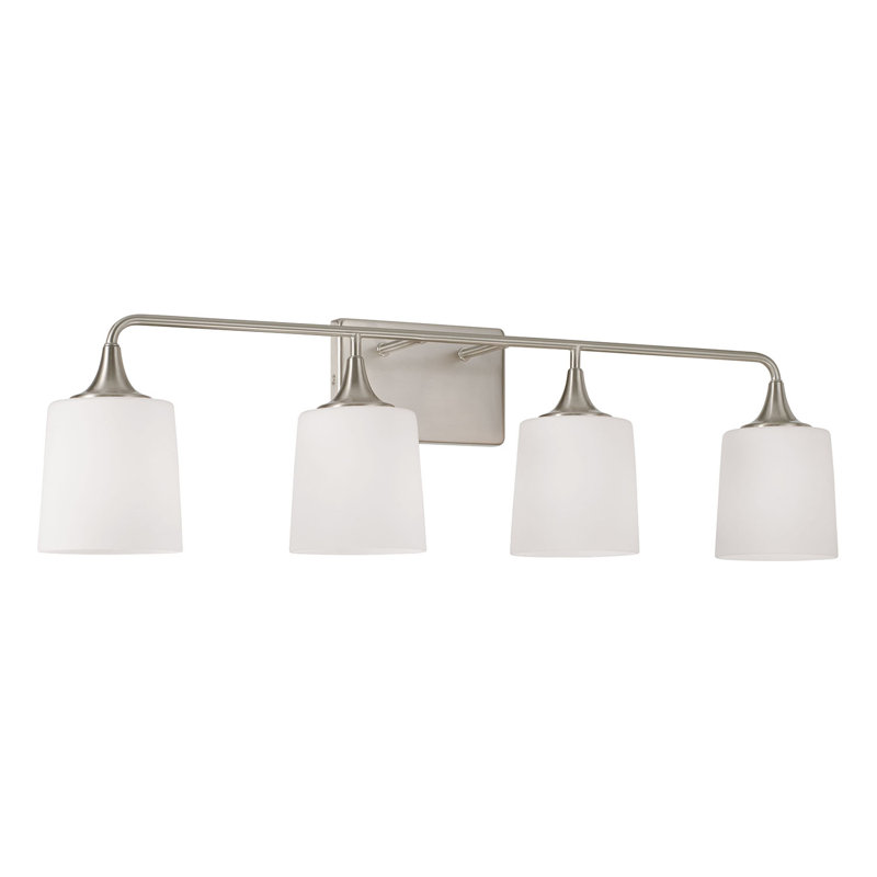 4 - Light Dimmable Vanity Light, Brush Nickel