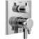 Pivotal 2-Handle Monitor Faucet Trim with 6-Setting Diverter