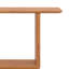 Console avec coins arrondis et tablette inférieure, tables de canapé minimalistes avec placage en bois et base en U pour le hall d'entrée-1078522820