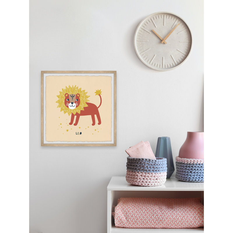 Leo - Single Picture Frame Print, 30cm H x 30cm W