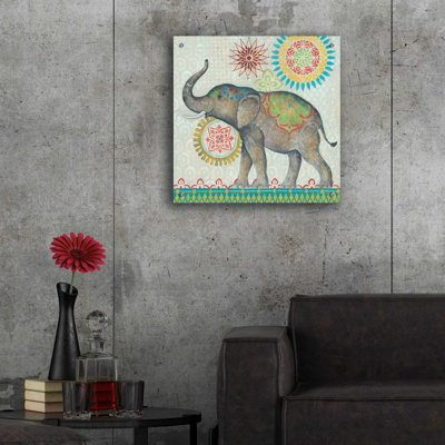 Bungalow Bungalow «Elephant» par Jadei, art mural en verre acrylique