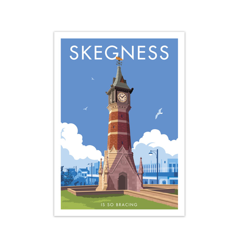 Skegness by Stephen Millership - Print, 29.7 cm H x 21 cm W x 1 cm D, No Frame