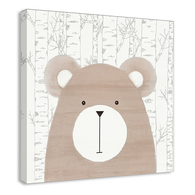 Art sur toile Woodland Friends 1, H 12 po x l 12 po x P 1,5 po