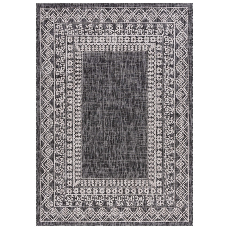 Tapis d'intérieur / extérieur Amedee Performance Southwestern, Rectangle 6 pi 7 po x 9 pi 6 po
