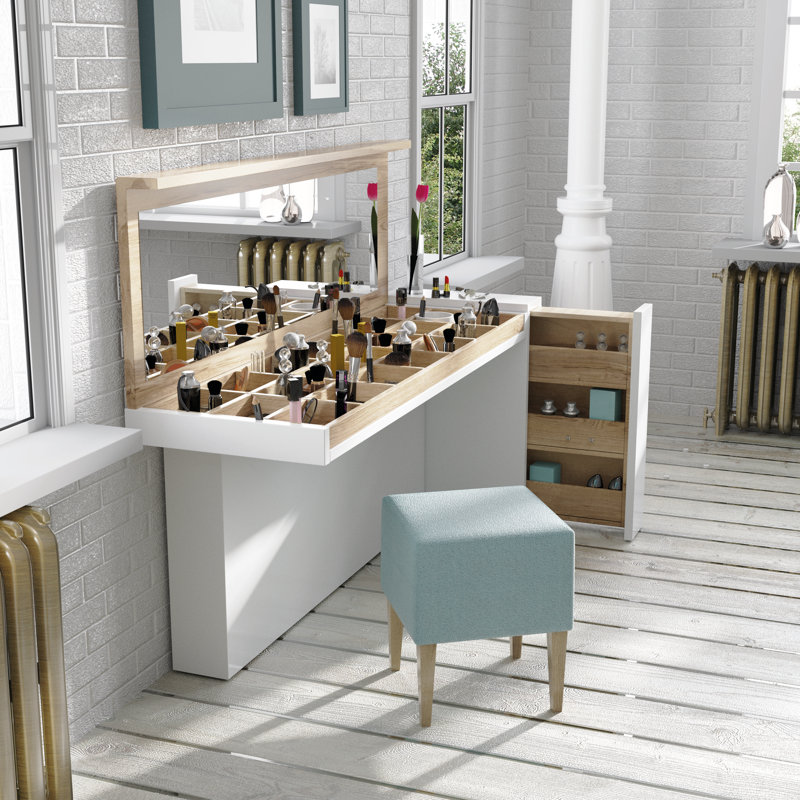 Ensemble coiffeuse et miroir Nashwauk