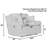 55.5" Dual Reclining Upholstered Loveseat with Accent Pillows-73230067-72273615