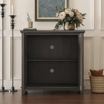 34.37" Cabinet Cabinet With 2 Mirrored Doors Adjustable Shelves