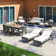 Ensemble de patio 18 pièces en rotin avec coussins Laybr Sunbr Layden