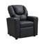 Fauteuil inclinable pour enfants, PVC noir