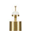 1- Piece One Size Textured Ceramic Table Lamp with Fluted Fabric Shade