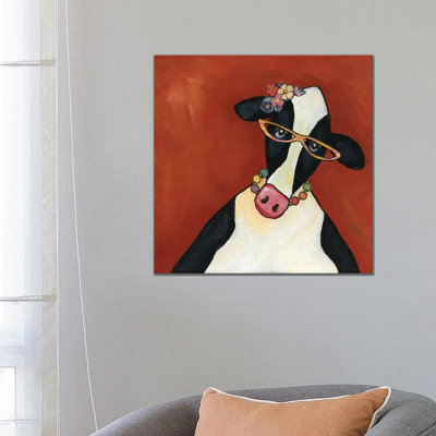 Cow Ethal by Jamie Morath - Wrapped Canvas Gallery-Wrapped Canvas Giclée
