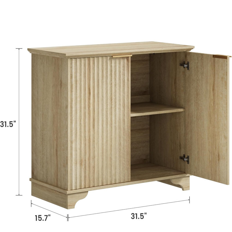 Rectangle Accent Cabinet, Oak