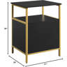Everly Quinn Table utilitaire moderne avec armoire de rangement et ...