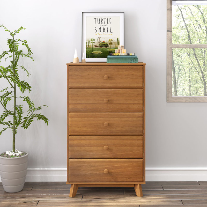 Commode 5 tiroirs Hararat, Pacanier