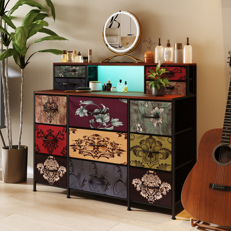 Metal 109.2cm W 13 - Drawer Chest of Drawers