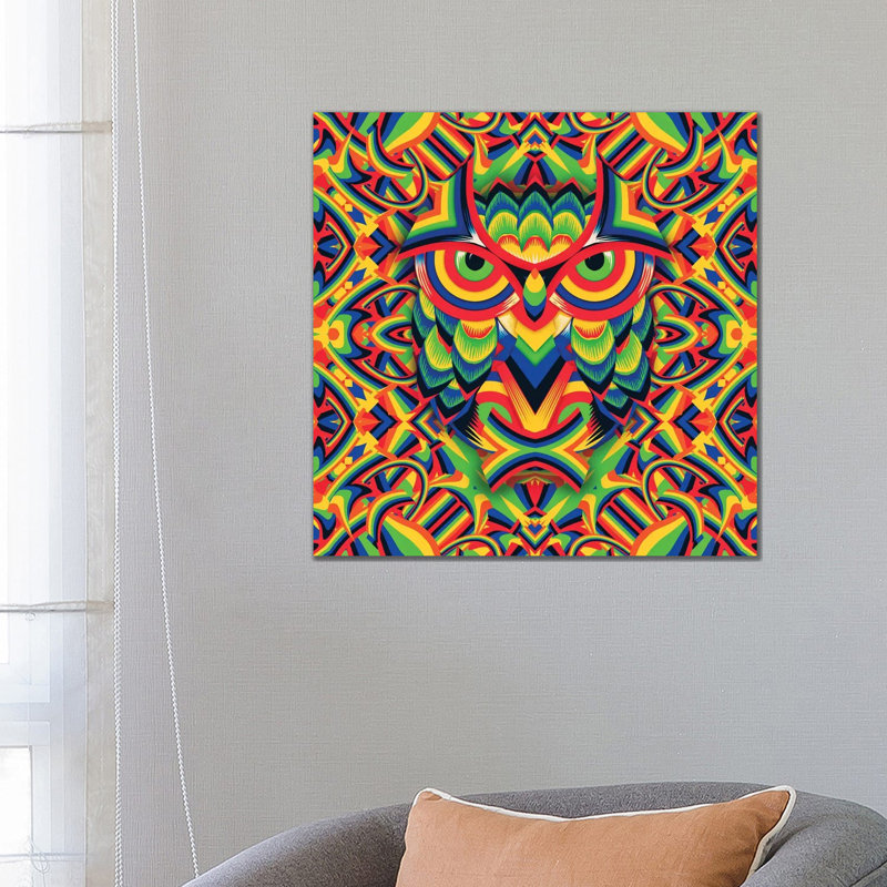 Owl 3, Square by Ali Gulec - Wrapped Canvas Print, 66.04 cm H x 66.04 cm W x 1.91 cm D