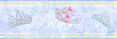 Bordure Candice Olson Kids Princess, Violet