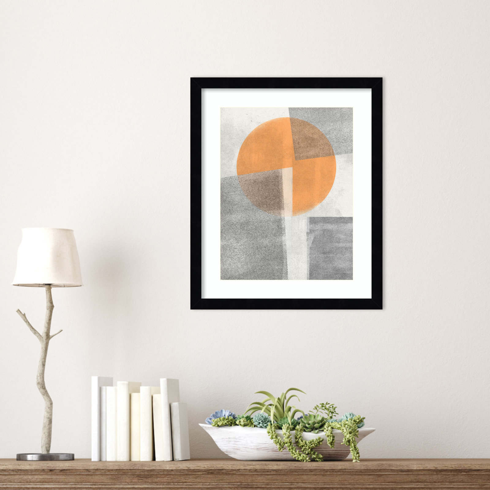 Giese "Paper Collage No. 3" Print, Black, 17" H x 14" W