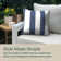 Square Toss Pillow Striped Throw Pillow