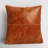 Emily Leather/Suede Throw Square Pillow-78650598