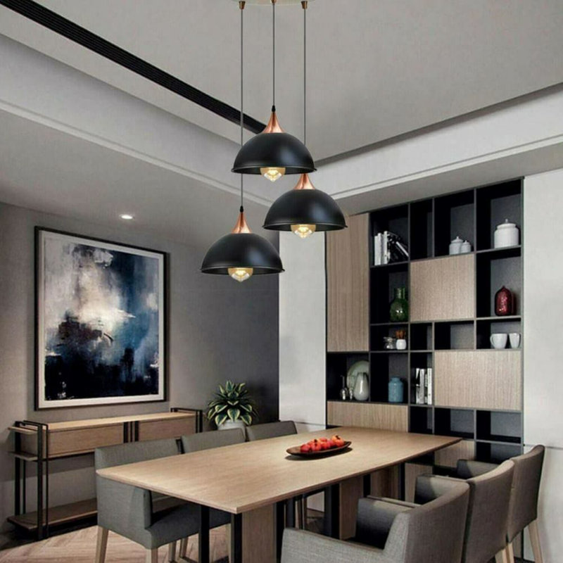 Bridgegate 3 - Light Black Cluster Pendant