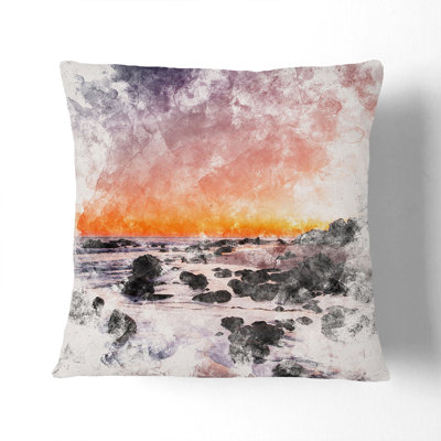 Abstract Square Throw Cushion