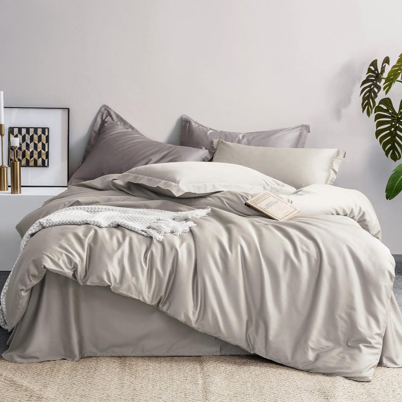 100% Egyptian-Quality Cotton Ultra Soft Duvet Cover Set, Queen Duvet Cover + 2 Pillow Shams, Peacock Blue