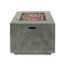 Foyer carré 50 000 - Fer, rouille, finition matte, allure