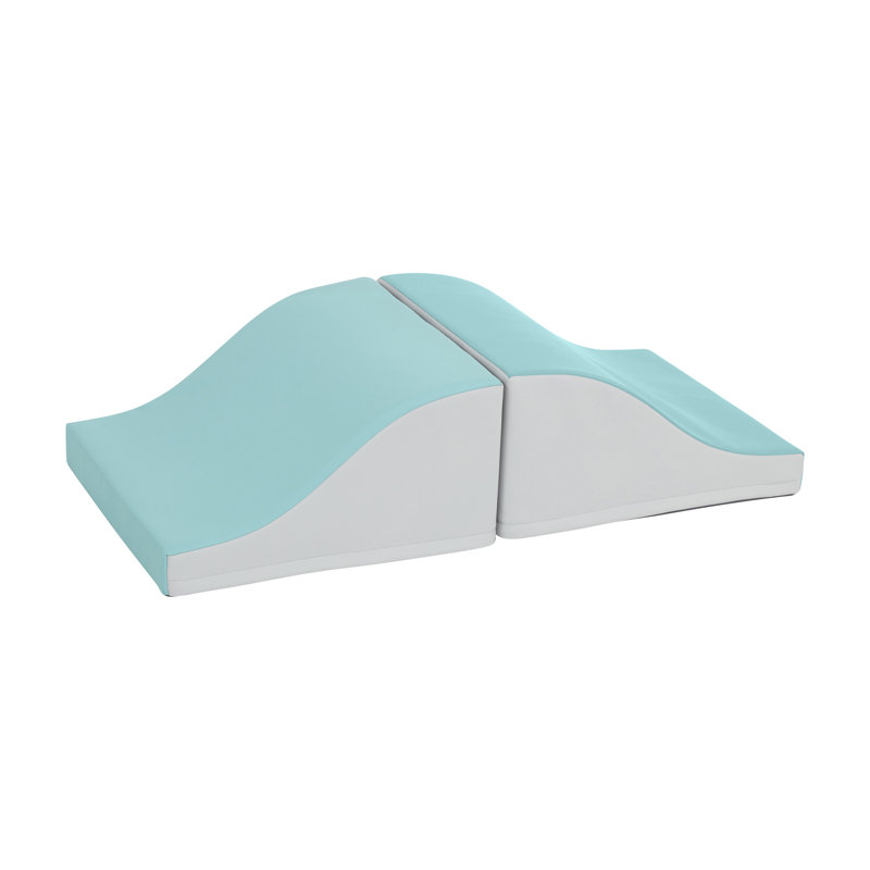 Ensemble de 2 glissières ECR4Kids SoftZone Junior Mix n 'Match, débutant, 2 pièces, Écume de mer, écume de mer