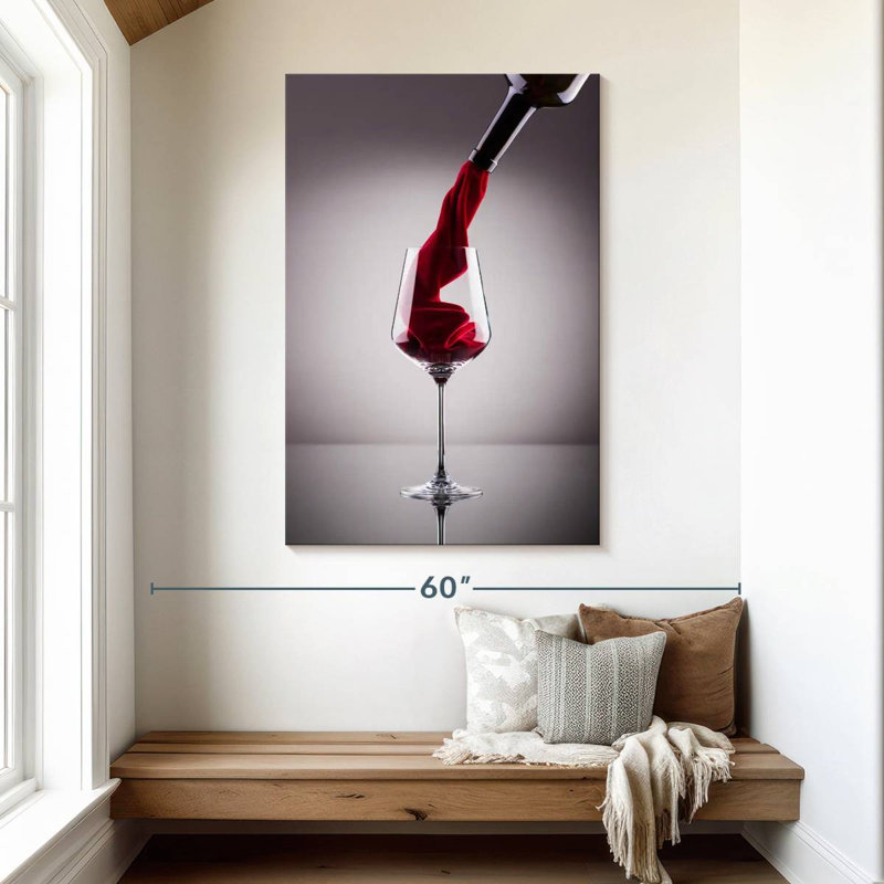 Yarlin Velvety Red Wine, 48" H x 32" W