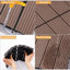 Ensemble de tuiles de terrasse en bois durable en plastique composite pour une installation facile, idéal pour divers espaces extérieurs et intérieurs à haute résistance-116816645