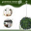 27.00cm Faux Topiary in Macrame Hanger