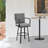 Cemalettin Aluminum Outdoor Stool with Cushion-422743748-422743751-414083255