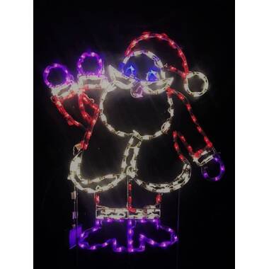 Lori's Lighted D'Lites Animated Santa Claus Small Waving Santa