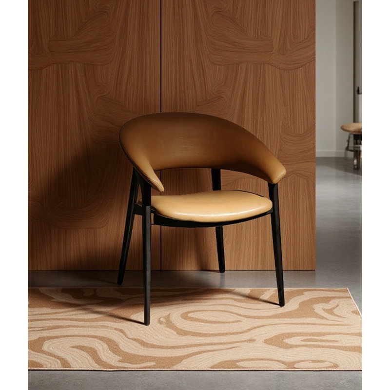 Chaise de salle à manger avec accoudoirs et dossier Vintage