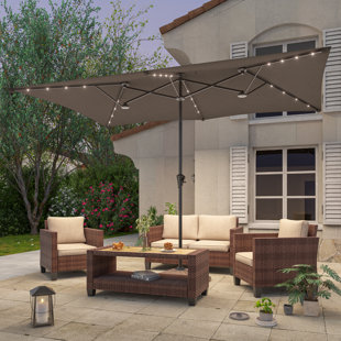 Parasol d'extérieur à DEL 11x7Ft