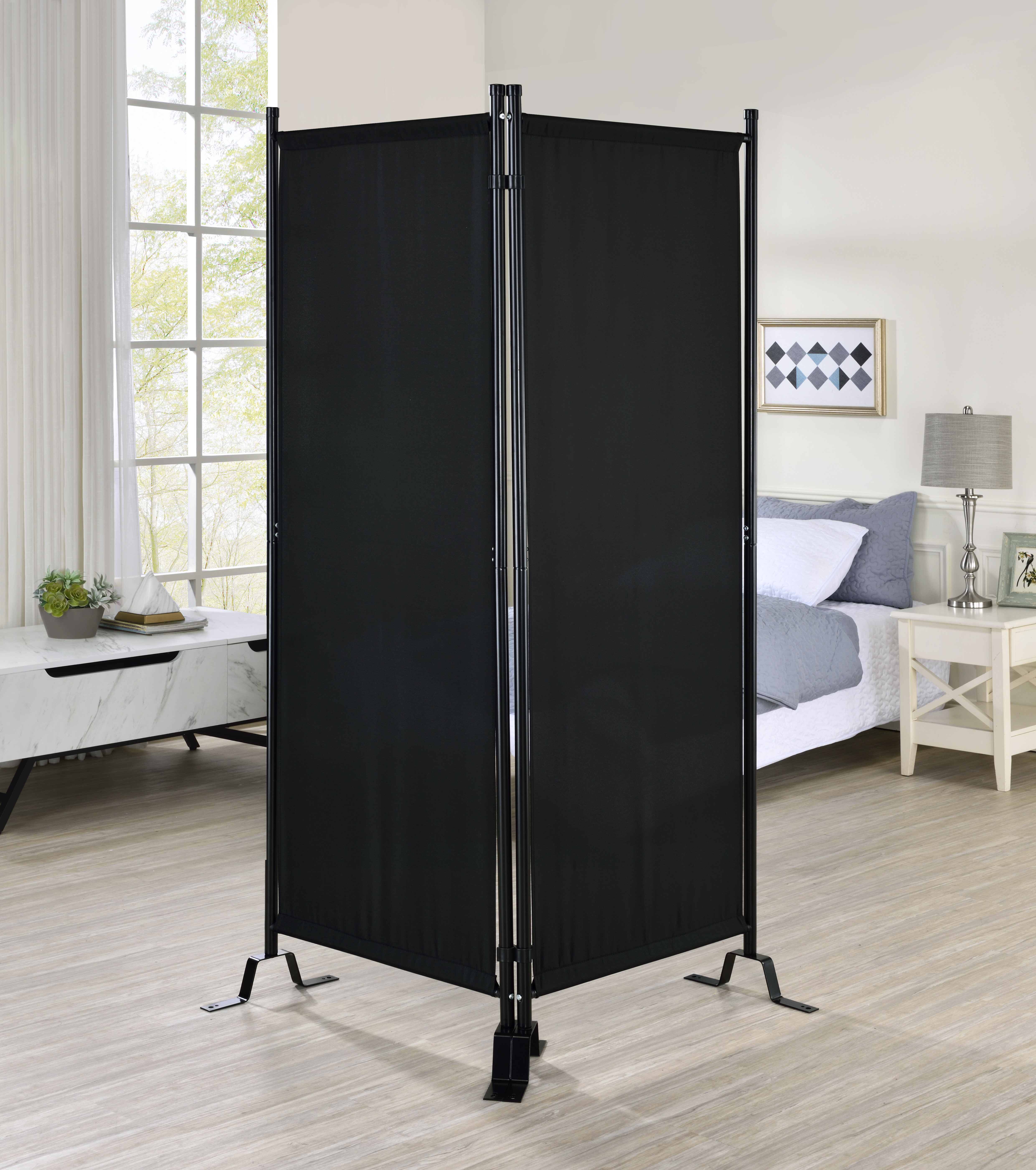 Symple Stuff Tooborac 71'' H 2 - Panel Folding Room Divider & Reviews