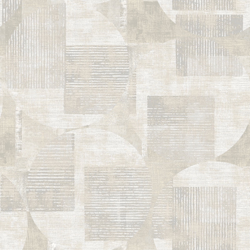 Papier peint blanc géométrique, Blanc