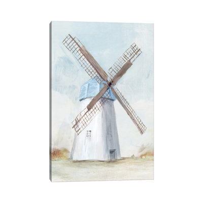 Blue Windmill I by Isabelle Z - Print on Canvas
