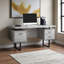 Bureau d'ordinateur 2 tiroirs Frey