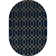 Glam Navy Blue Gold Area Rug