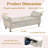CHIRA  Beige Velvet Bedroom Bench, Bed Bench with Button-Tufted Large Upholstered Storage Bench Ottoman-374233675