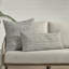 Stella 26" Recycled Fabric Fabric Throw Pillow, Ivory-897964916-897964917-897964915