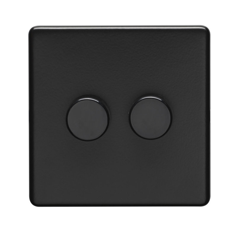 Wall Mounted Dimmer, Matt Black